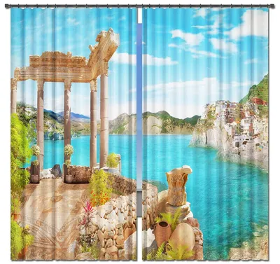 Фотообои рулонные Citydecor Фреска вид на море 3D на флизелиновой основе  200x254 см купить в Минске, Гомеле, Витебске, Могилеве, Бресте, Гродно