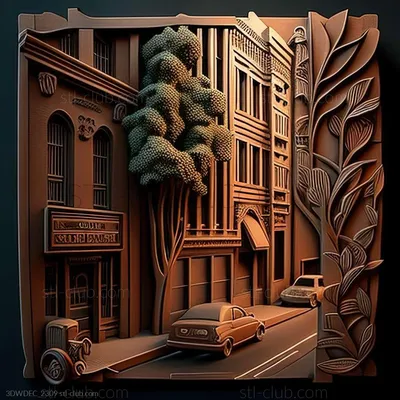 Руины Города С Трещиной На Улице. 3D Иллюстрации Концепции Фотография,  картинки, изображения и сток-фотография без роялти. Image 64633953