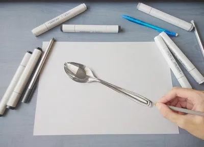 Как сделать реалистичный 3D-рисунок карандашом? | Сделано дома | Дзен