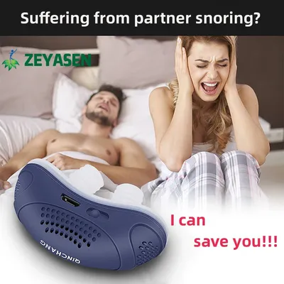 Zeyasen умный предотвращает храп, вентиляция, против храпа, зажим для носа,  импульсный шум, средства для сна, защита от апноэ, очиститель воздуха |  AliExpress