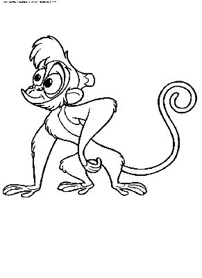 Жасмин и обезьянка Абу стоит под …» — создано в Шедевруме