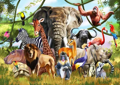 Купить Набор животных Юг Тойз «Дикие животные Африки» 5 фигурок в  Краснодаре – «Жирафик»