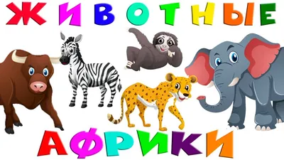 Животные Африки 🐫🐘🦁 Развивающие мультики для детей + видео про животных  - YouTube