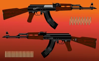 Classic AK-47 Painting – Gun Art
