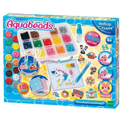 Детский игровой набор аквабитс Aquabeads арт. 88000 аквамозаика, игрушка  для детского творчества аквабидс (ID#150233350), цена: 67 руб., купить на  Deal.by