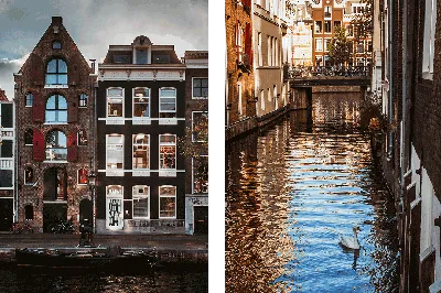 Из-за аномально холодной погоды в Амстердаме люди надевают коньки и выходят  кататься на замерзшие каналы (Нидерланды, март 2018) | Пикабу