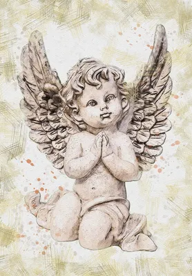 Как нарисовать ангела с крыльями просто и легко: поэтапное описание для  детей и начинающих