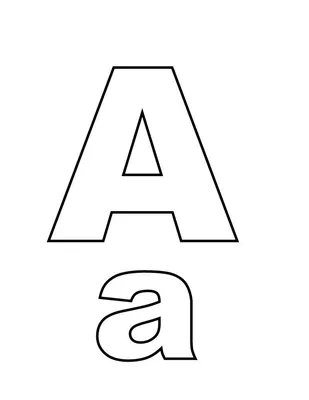 Буква A | Раскраски | азбука english | Тюфтелька сайт для детей