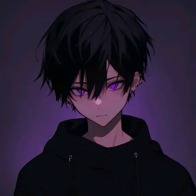 Shrouded Anime Boy In Black - Anime Boy Pfp Aesthetic Selection (@pfp) |  Hero