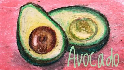 Авокадо рисунок для срисовки - 70 фото