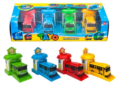 Мини-автобус тайо из мультфильма, игрушки, корейские аниме Модели автобусов,  детские развивающие игрушки, подарки на день рождения | AliExpress