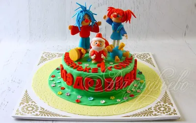 Детский торт барбарики № 752 стоимостью 5 650 рублей - торты на заказ  ПРЕМИУМ-класса от КП «Алтуфьево»