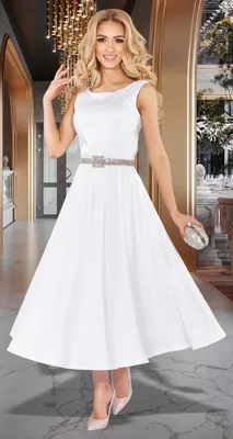 Женская одежда оптом Montella | Нежное белое платье