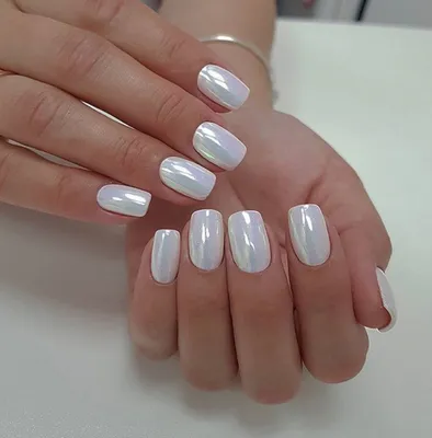 Белый маникюр: 20 фото-примеров nail-дизайна со светлым лаком для ногтей,  идеи для коротких и длинных ногтей разной формы