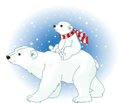 Белый медведь рисунок детский - 52 фото