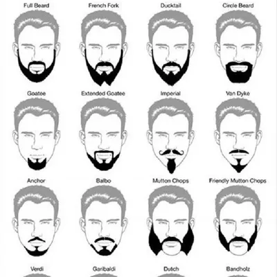 Разновидности стайлинга бороды. Борода под форму лица.