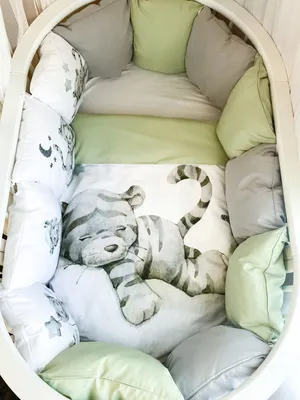 Бортики в кроватку для новорождённых - купить с доставкой по выгодным ценам  в интернет-магазине OZON (498352041)