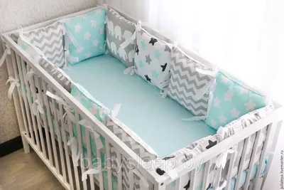 Бортики в кроватку для новорожденных Сонный гномик 13500024 купить в  интернет-магазине Wildberries