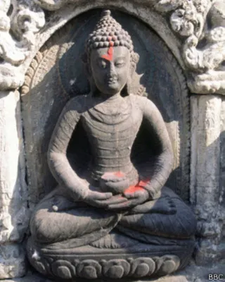 Будда Шакьямуни, статуэтка буддийская из Непала, высота 20,5см