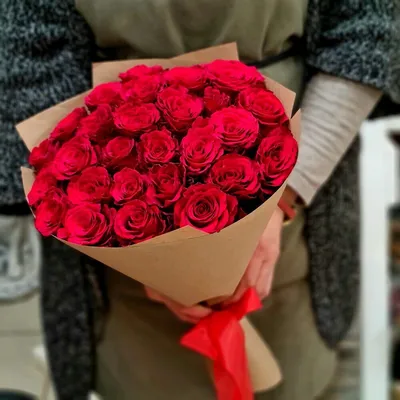 Большой букет красных роз - Доставкой цветов в Москве! 16775 товаров! Цены  от 487 руб. Цветы Тут