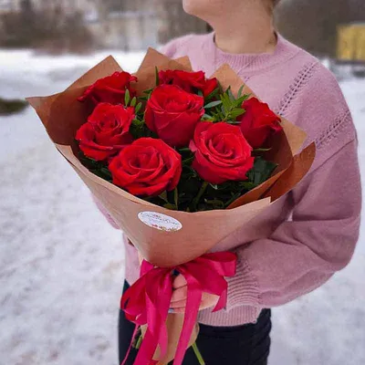 Красные розы 21 шт. – GrandBouquet.ru