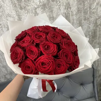 Купить Букет красных роз из Роза одноголовая в Ростове-на-Дону недорого