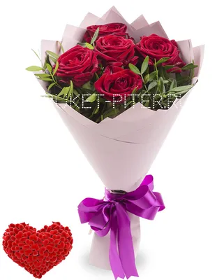 Красные розы поштучно от 5 штук в Алексин с бесплатной доставкой