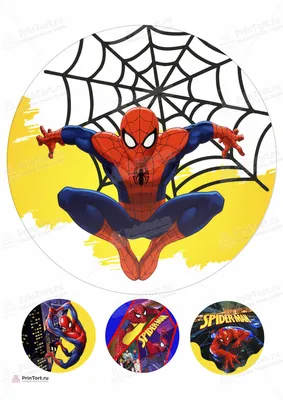 Вафельная печать на торт Человека паука Spider Man (ID#213215004), цена: 7  руб., купить на Deal.by