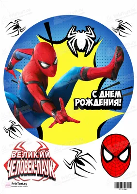 Печать вафельной (рисовой) или сахарной картинки на торт Человек паук:  продажа, цена в Харькове. Замороженные полуфабрикаты от \"интернет-магазин  \"Сладкий кондитер\"\" - 552148933