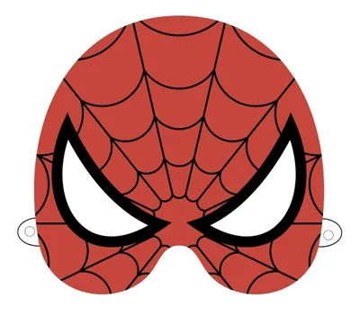 Раскраска Маска Человека-паука распечатать - Человек-паук