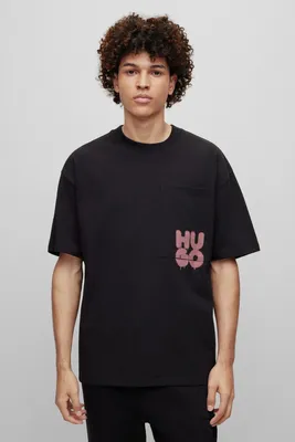 Мужская черная футболка с надписями И-3270 - купить недорого в интернет  магазине \"OLLA\", Украина.