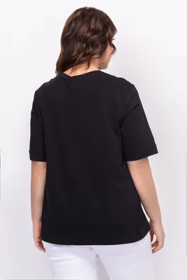 Мужская черная футболка И-2334 - buy cheap in the online store \"OLLA\",  Ukraine.