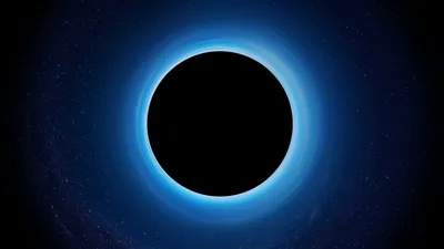 Скачать 1920x1080 черная дыра, затмение, звезды, сингулярность, планета,  пространство обои, картинки full hd, hdtv, fhd, 1080p