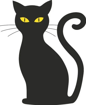 Черная кошка рисунок карандашом - 67 фото