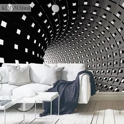 Фотообои Черно-белые дома купить на стену — Цены и 3D Фото в каталоге  интернет магазина Printwalls