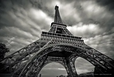 Черно-белые скандинавские постеры с изображением Парижской Эйфелевой башни  и искусства стены из искусственного холста для гостиной | AliExpress