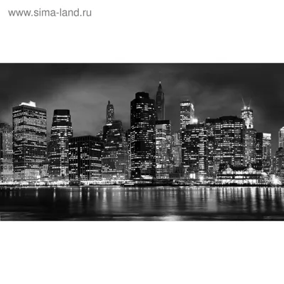 Фотообои \"Черно-белый город\" 2-А-281 (1 полотно), 270x150 см (2703224) -  Купить по цене от 3 740.00 руб. | Интернет магазин SIMA-LAND.RU