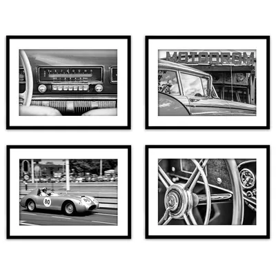 Ретро чернила покрашенные автомобилем черно-белые Иллюстрация вектора -  иллюстрации насчитывающей роскошь, прибор: 81691802