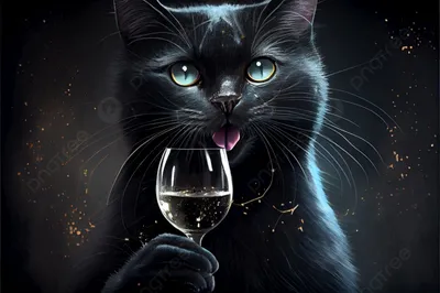 черный кот :: гладь :: котэ (прикольные картинки с кошками) / смешные  картинки и другие приколы: комиксы, гиф анимация, видео, лучший  интеллектуальный юмор.