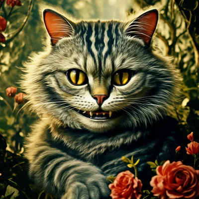 Чеширский кот,4k, высокое разрешение…» — создано в Шедевруме