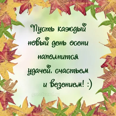 Доброго утра! прекрасного осеннего …» — создано в Шедевруме