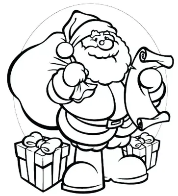Вектор Чернобелый Кавайи Дед Мороз На Санях Милая Иллюстрация Деда Мороза  Выделена На Белом Рождественский Зимний Или Новогодний Персон — стоковая  векторная графика и другие изображения на тему Санта Клаус - iStock