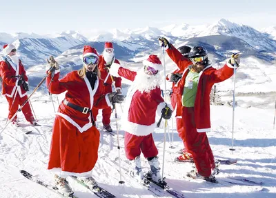 Новогодняя игрушка фигурка Дед Мороз на лыжах 20см (ID#2004065724), цена:  232 ₴, купить на Prom.ua
