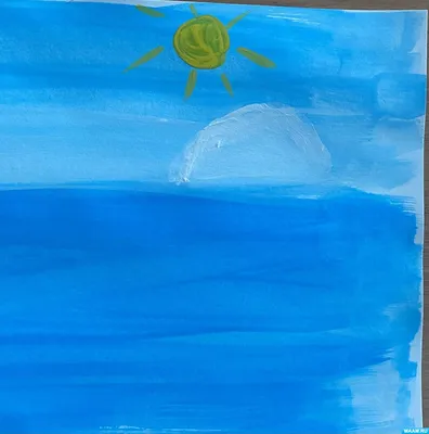 Иллюстрация Детская иллюстрация. Море. в стиле детский |