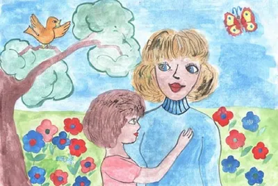 Выставка детского рисунка ко Дню матери — 28 ноября | 24.11.2021 | Ижевск -  БезФормата