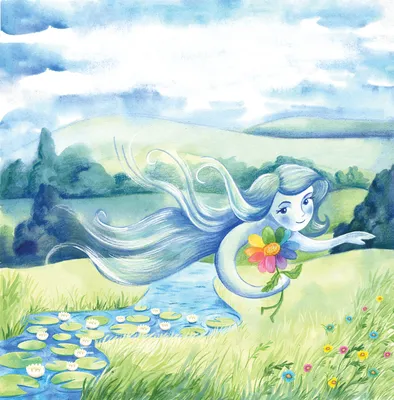 Иллюстрация Ветер в стиле детский | Illustrators.ru