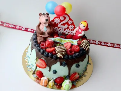 Торт “На детский День рождения” Арт. 00903 | Торты на заказ в Новосибирске  \"ElCremo\"