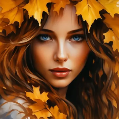Девушка-Осень. Фотограф Олимбек Ширинов