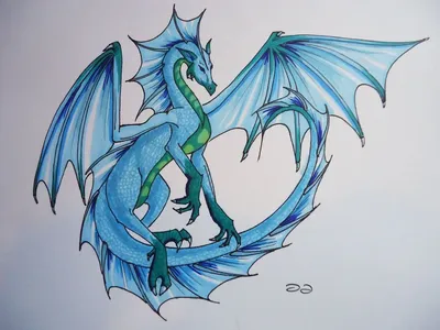 Рисунок дракона карандашом для детей в школу и в детский сад.