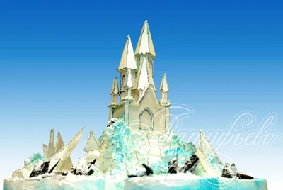 ледяной замок Снежной королевы, стоящей на горе Иллюстрация штока -  иллюстрации насчитывающей справедливо, фантазия: 265208439